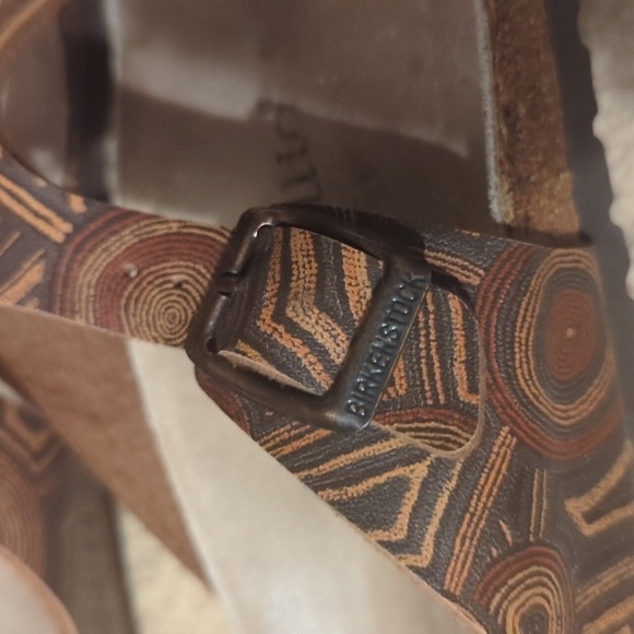 Birkenstock Gizeh Sandals Womens Brown Leather Thong Slides Size 38 - Picture 9 of 16